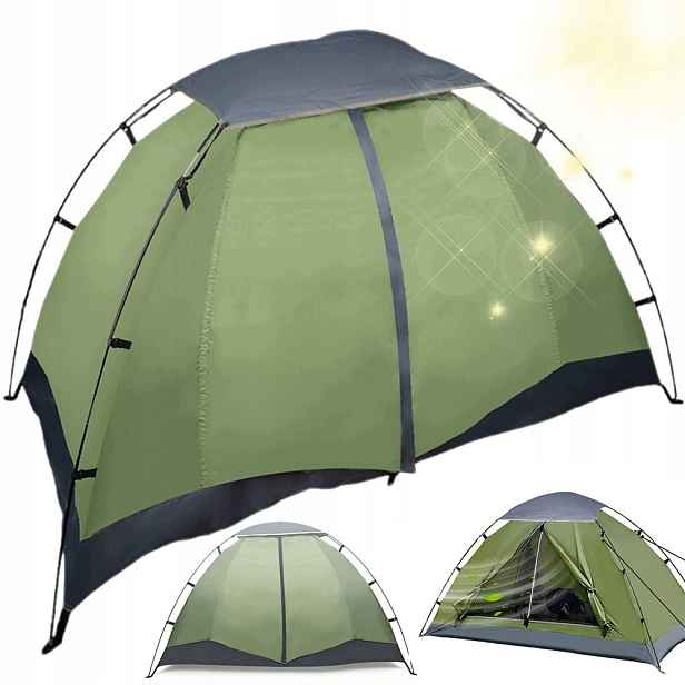 Stan pro 2 osoby, lehký, voděodolný, skládací, zelený
