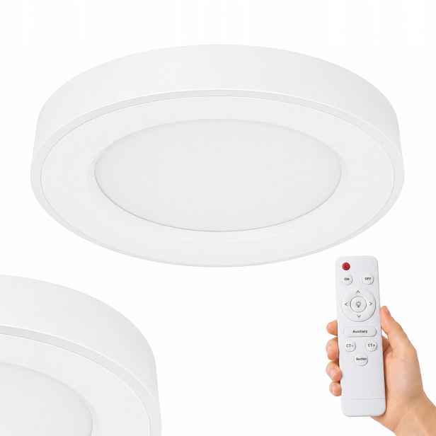 Stropní Svítidlo Bílá 60 CM Stropní Svítidlo Led Klasická S Dálkovým Ovládáním, Variabilní Barva