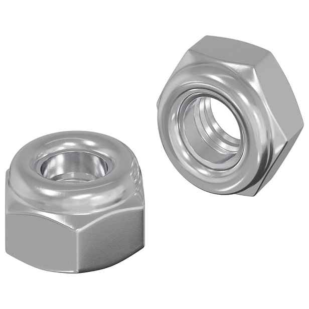 vidaXL Matice 2 ks Stříbrná M6 x 10 mm Železo