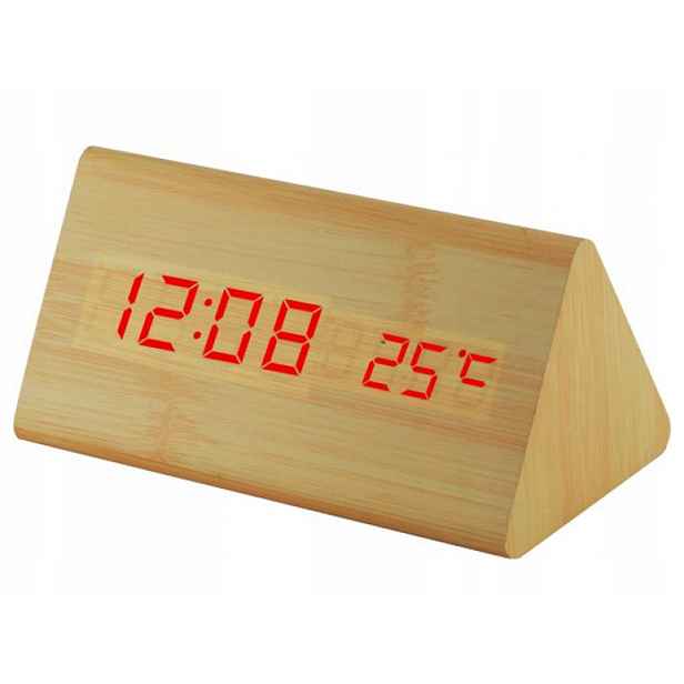 LCD Hodiny S Datem Budíku Kostka Teploměr Bronz