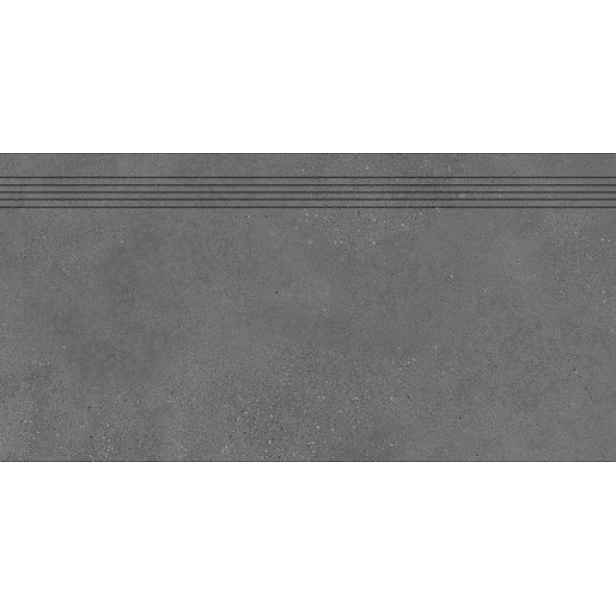 Schodovka RAKO Betonico černá 40x80 cm mat DCP84792.1