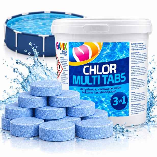 Pomalu Rozpustné Chlorové Tablety 3V1 3 Kg 200 G 15X200 G Do Bazénu Avenli