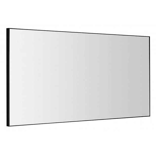Sapho - Zrcadlo Arowana v rámu, 120x60 cm, černá mat AWB1260