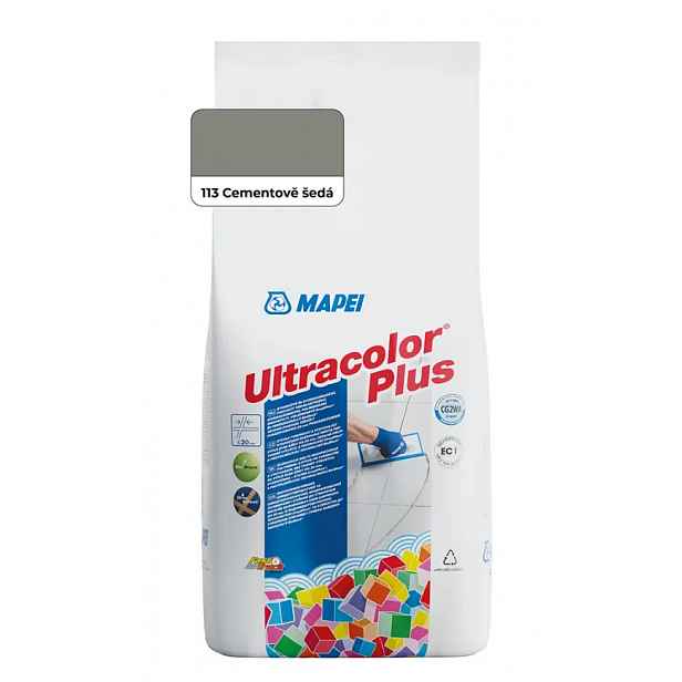 Spárovací hmota Mapei Ultracolor Plus 2 kg 113 cementovì šedá