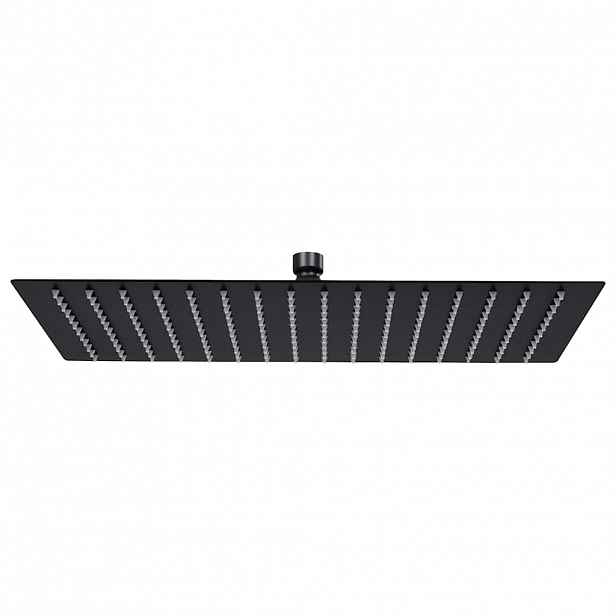vidaXL Sprchová hlavice nerezová ocel 40 x 30 cm obdélníková černá