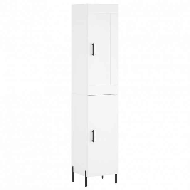 vidaXL Skříň highboard bílá 34,5 x 34 x 180 cm kompozitní dřevo