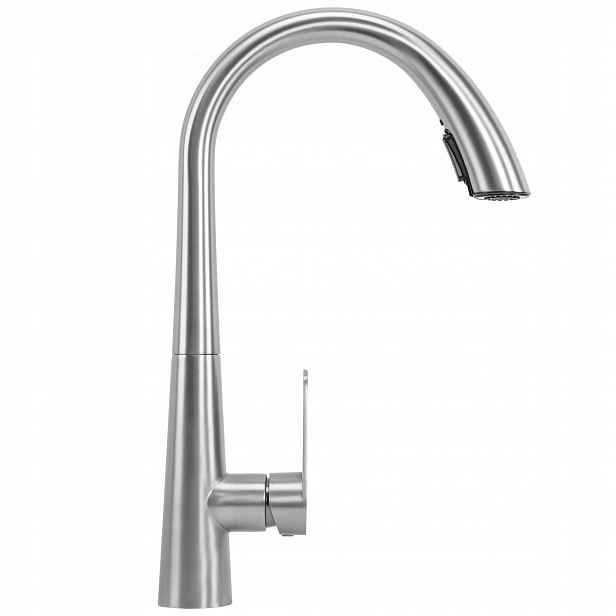 Kuchyňská Baterie Rea Ross Nikiel Kartáčovaný Inox Vytahovací Sprcha