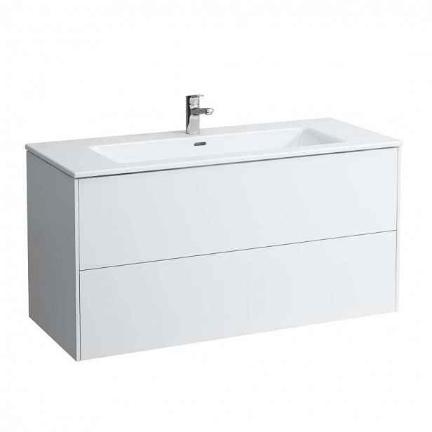 Laufen Pro S - Skříňka s umyvadlem, 120x61x50 cm, 2 zásuvky, matná bílá H8649632601041