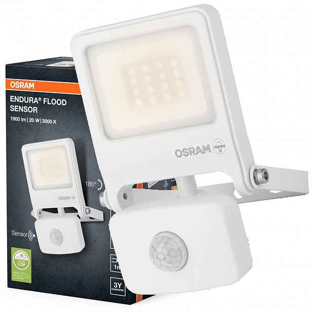 Led reflektor Snímač pohybu a soumraku 20W 3000K 1800lm IP44 Endura