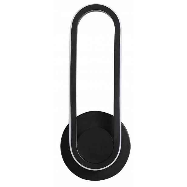 Moderní nástěnné svítidlo černé Max 30CM 21W Variabilní barva