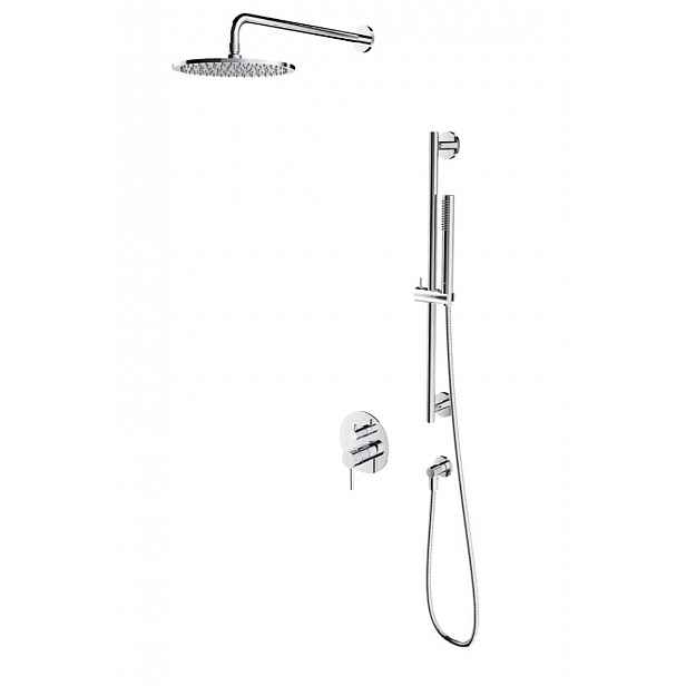 OMNIRES Y - Sprchový set s baterií pod omítku, s tělesem, průměr 25 cm, chrom SYSY47CR