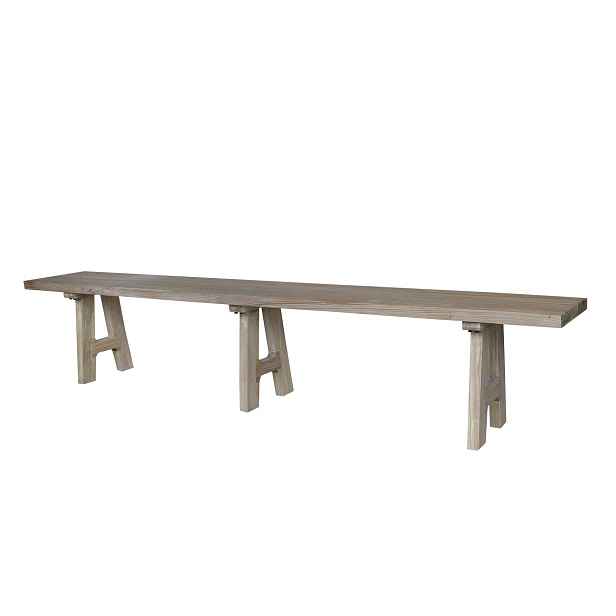 Přírodní lavice z recyklovaného dřeva Marseille - 240*32*45 cm Chic Antique
