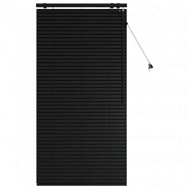 vidaXL Venet školní žaluzie Černá 80 x 160 cm 35 mm Masivní paulovnie
