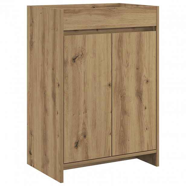 vidaXL Koupelnová skříňka pod umyvadlo Dub artisan 56 x 37,5 x 81 cm