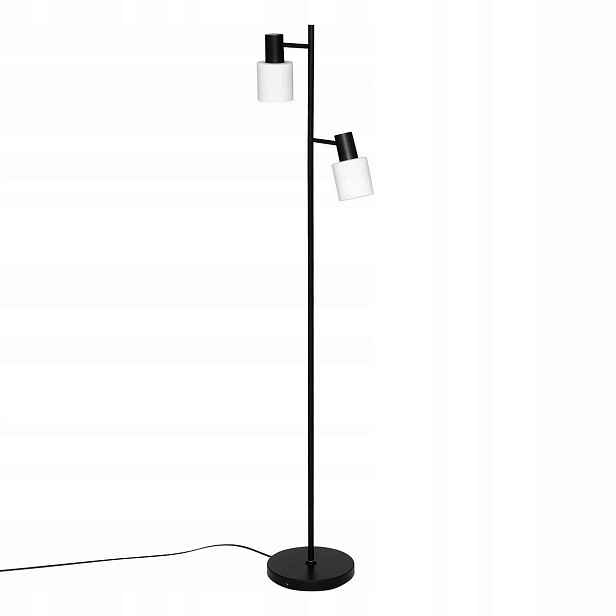 Kovová Podlahová Lampa Černá 143 cm Moderní Lampa Do Obývacího Pokoje