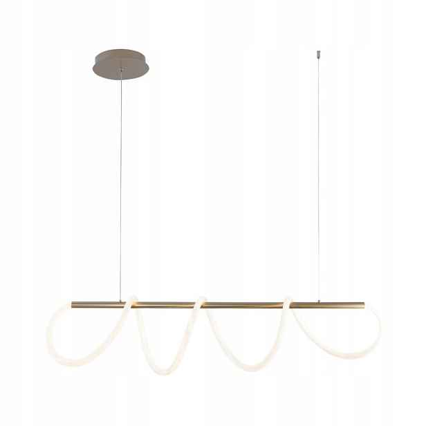 Převis Stropní Svítidlo Zlatá Led Stmívatelná Cct Hliník 45W 150 cm Zuma Line