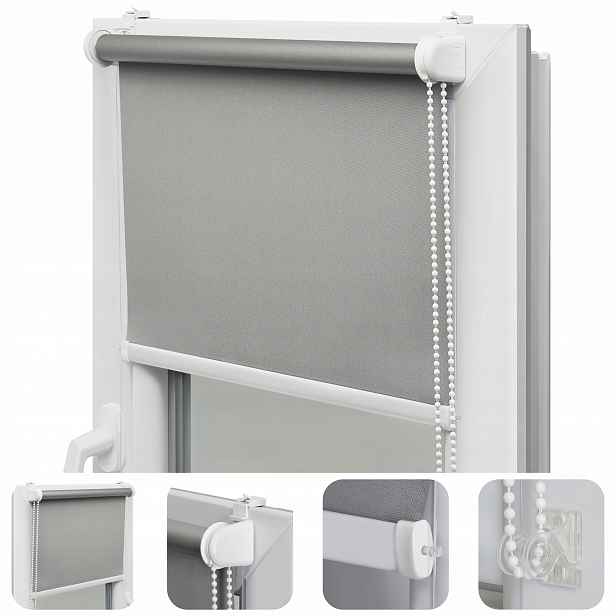 Termická roleta 100% zatemňovací 107 x 150 cm Hotové rolety Neinvazivní