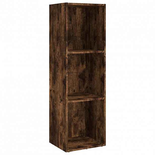 vidaXL Knihovna / TV skříňka kouřový dub 36x30x114 cm kompozitní dřevo