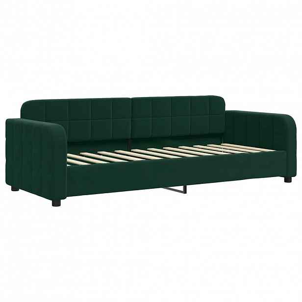 vidaXL Válenda tmavě zelená 80 x 200 cm samet