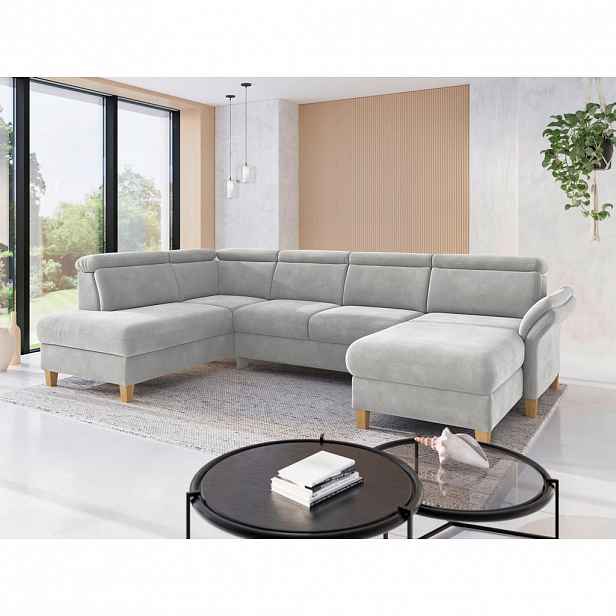 Sit & More SEDACÍ SOUPRAVA, textil, barvy stříbra