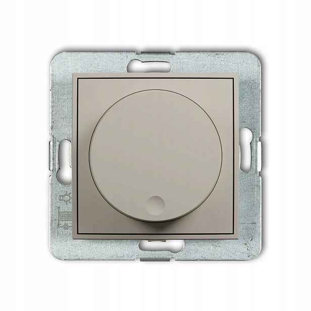 Otočný stmívač Karlik Mini pro Led osvětlení pod omítku 60MRO-2 Taupe