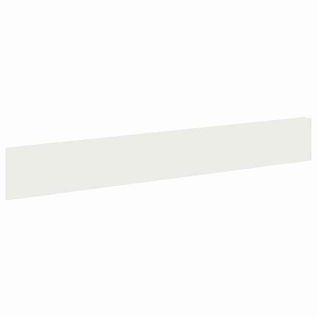 vidaXL Okraj trávníku 20 ks 100 x 15 cm Ocel Bílá