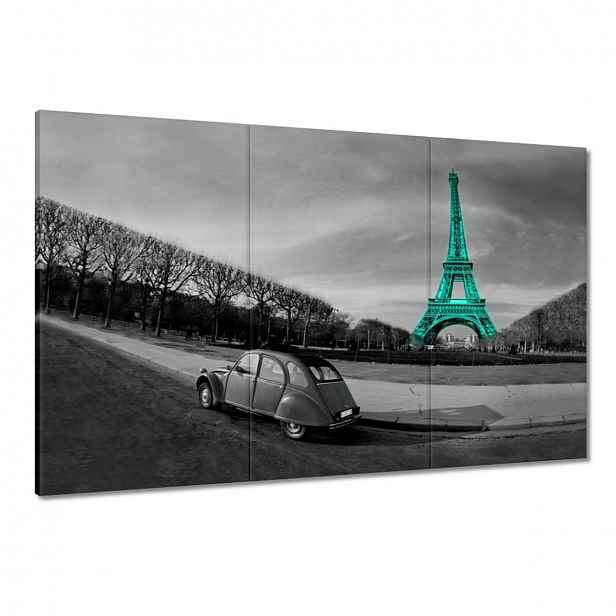Obrazy 120x80 Tyrkysová Eiffelova věž