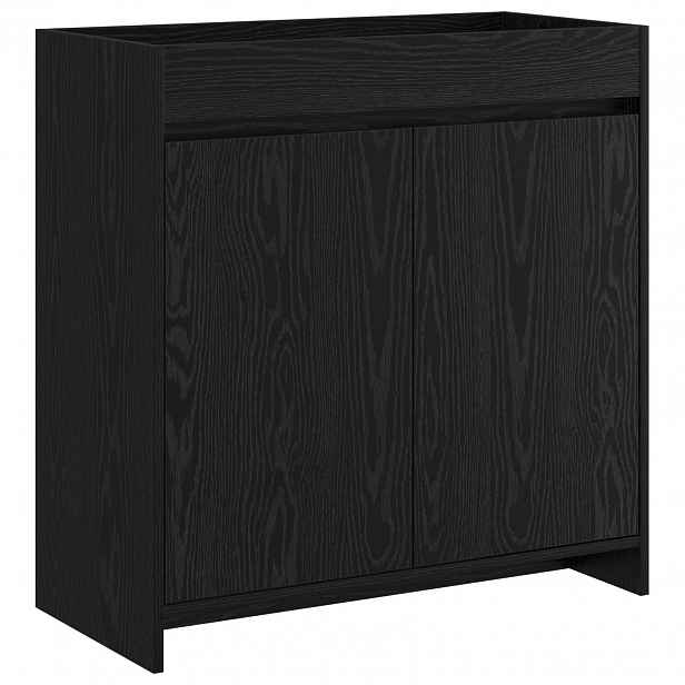 vidaXL Koupelnová skříňka pod umyvadlo Černý dub 78,5 x 37,5 x 81 cm