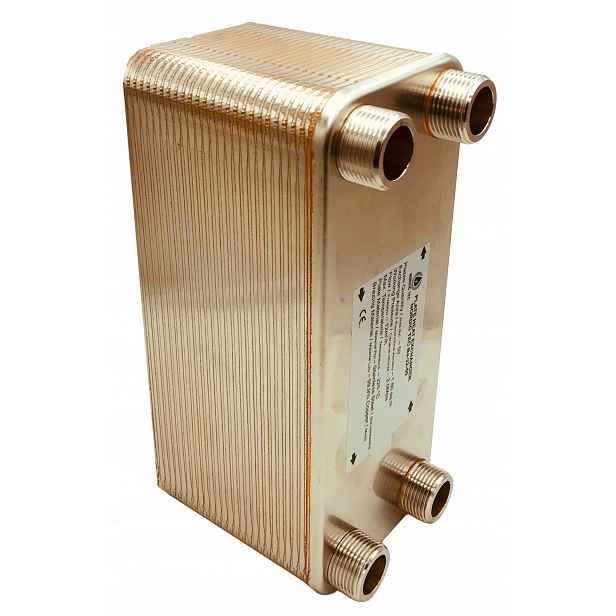 Deskový výměník tepla 50 desek 1 palec 50-110 kW Nordic Tec