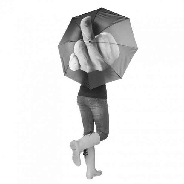 Deštník s motivem "Fuck the Rain", průměr 100 cm
