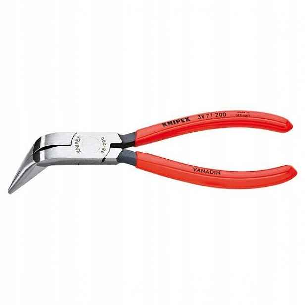 Knipex kleště pro mechaniky 200mm zahnuté 70° 3871200