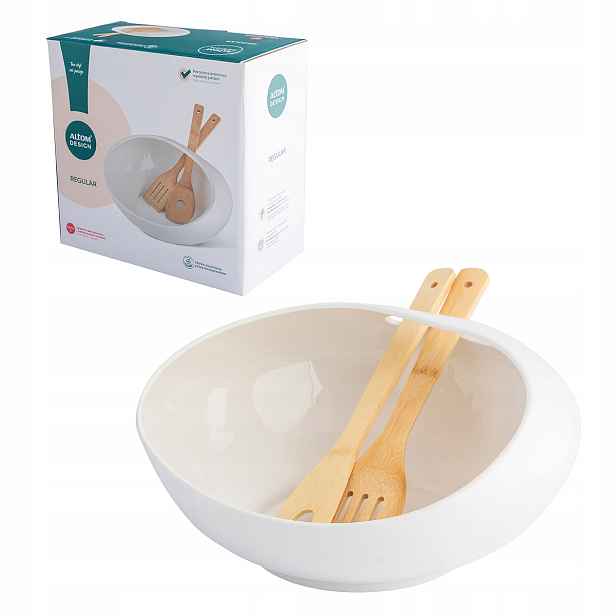 Porcelánová mísa na salát salátová mísa lžíce Altom Design Regular 3 l