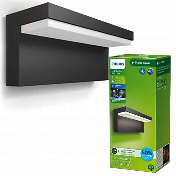 Zahradní Led lampa Fasádní nástěnné svítidlo Bustan 3,8W 4000K IP44 Philips