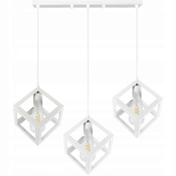 Moderní geometrická závěsná stropní lampa 3x E27 Bílá IL Mio Sweden