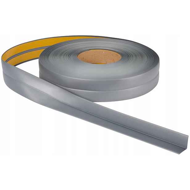 Pvc Dokončovací Lišta 18x18 30 m Šedá Metalik Elastická