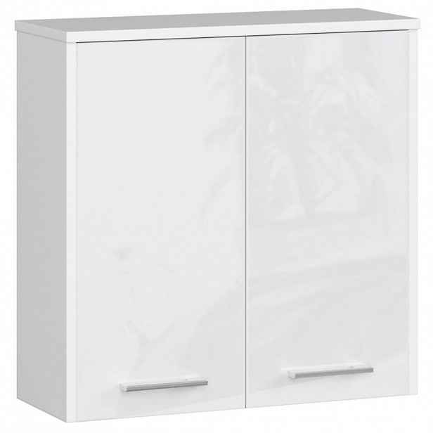 RAUMHIRSCH FURNITURE KOUPELNOVÁ SKŘÍŇKA bílá, bílá lesklá 60/60/22,5