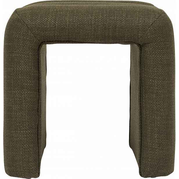 Stůl Čalouněný Polyester Khaki 43X42X44 CM