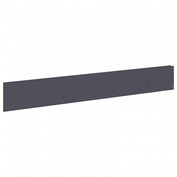 vidaXL Okraj trávníku 10 ks 100 x 15 cm Ocel Antracitová