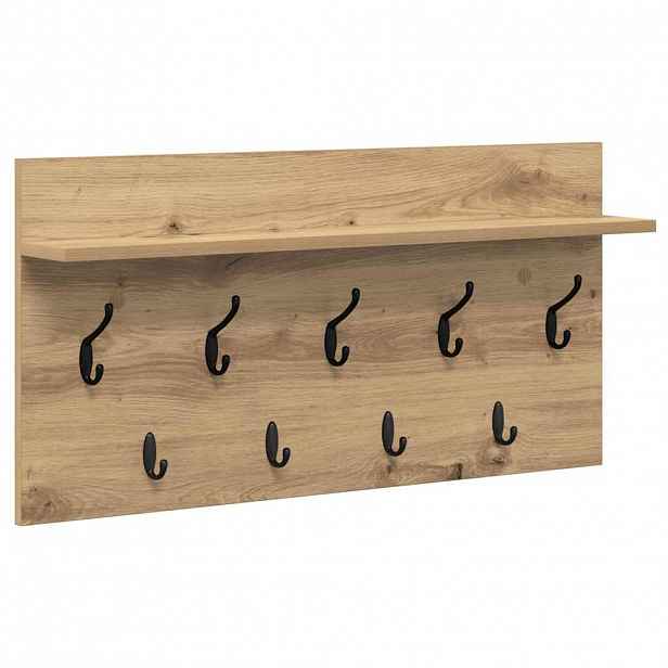 vidaXL Nástěnný věšák na kabáty Nástěnná montáž Artisanový dub