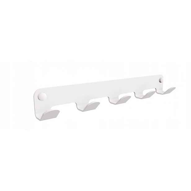 Koupelnový věšák 5-hákový Inox Bílý Andex Technic