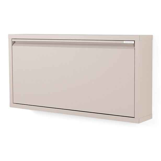 Taupe kovový výklopný botník 75x37,5x12,5 cm Billy – Spinder Design