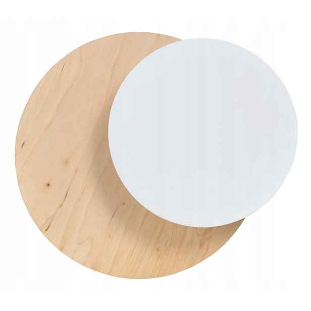 Nástěnné svítidlo Emibig Circle G9 8W Světlé dřevo/Bílý skandinávský design Emibig