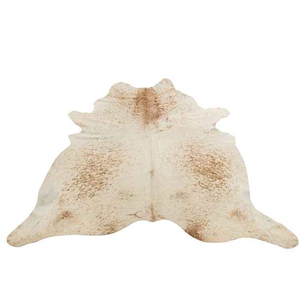 Bílo-hnědý koberec z hovězí kůže Cowhide salt pepper - 200*0,5*240cm/3-4m² J-Line by Jolipa