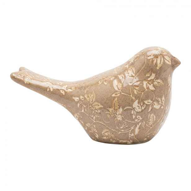 Dekorace keramický ptáček Vintage Charm L - 21*9*12 cm Clayre & Eef