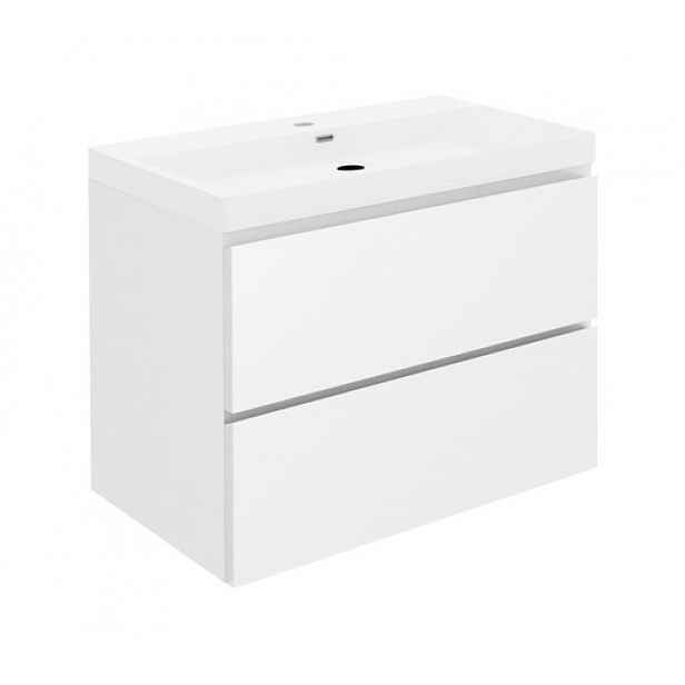Koupelnová skříňka s umyvadlem SAT B-Way 59x50x45 cm bílá lesk BWAY260WU4