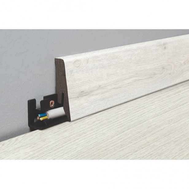 Lišta soklová Naturel bílá, MDF, délka 260 cm, L58C8469