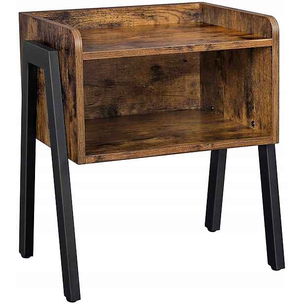 Noční Stolek Rustikální Stolek Loft Vintage Polička