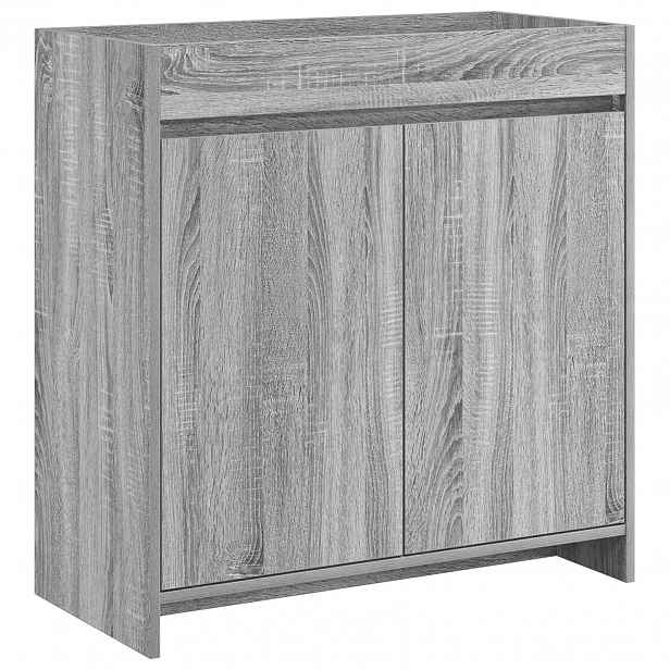vidaXL Koupelnová skříňka pod umyvadlo Šedý Sonoma 78,5 x 37,5 x 81 cm