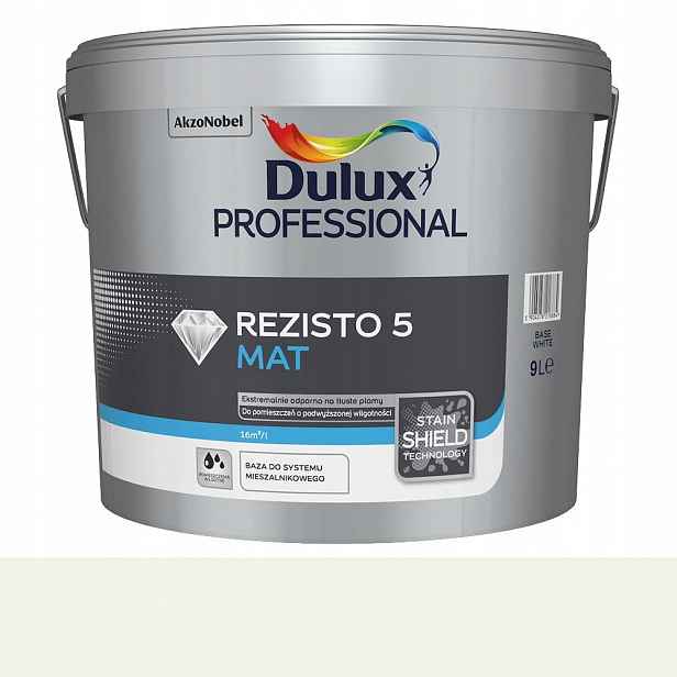 Barva Dulux Rezisto 5 4,44L Bezchybná bílá skvrnám odolná Professional