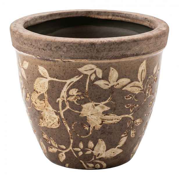 Dekorativní obal na květináč Vintage Charm S - Ø 13*11 cm Clayre & Eef